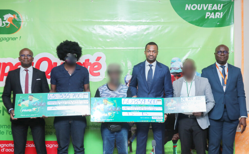 LONACI : plus de 127 millions de Fcfa partagés à trois gagnants au PMU