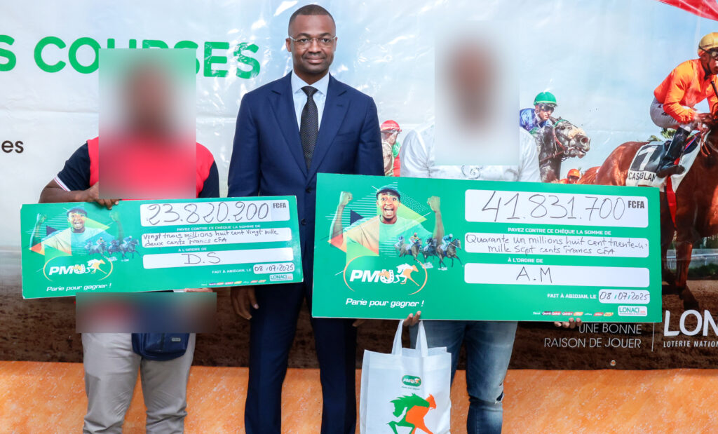 LONACI : PLUS de 65 MILLIONS FCFA REMIS À DEUX GAGNANTS DU PMU